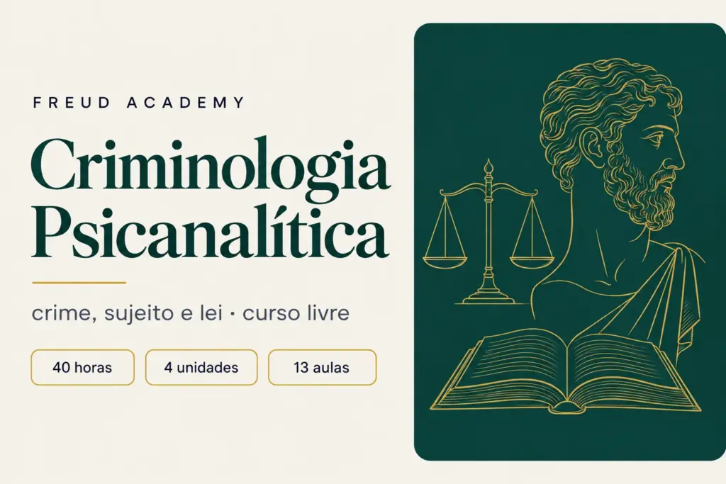 Capa do curso Criminologia Psicanalítica